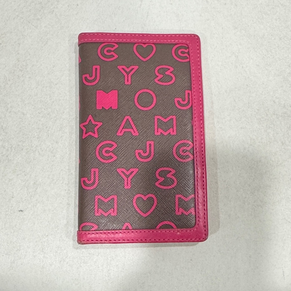 Marc By Marc Jacobs Brown and Pink Letter Wallet